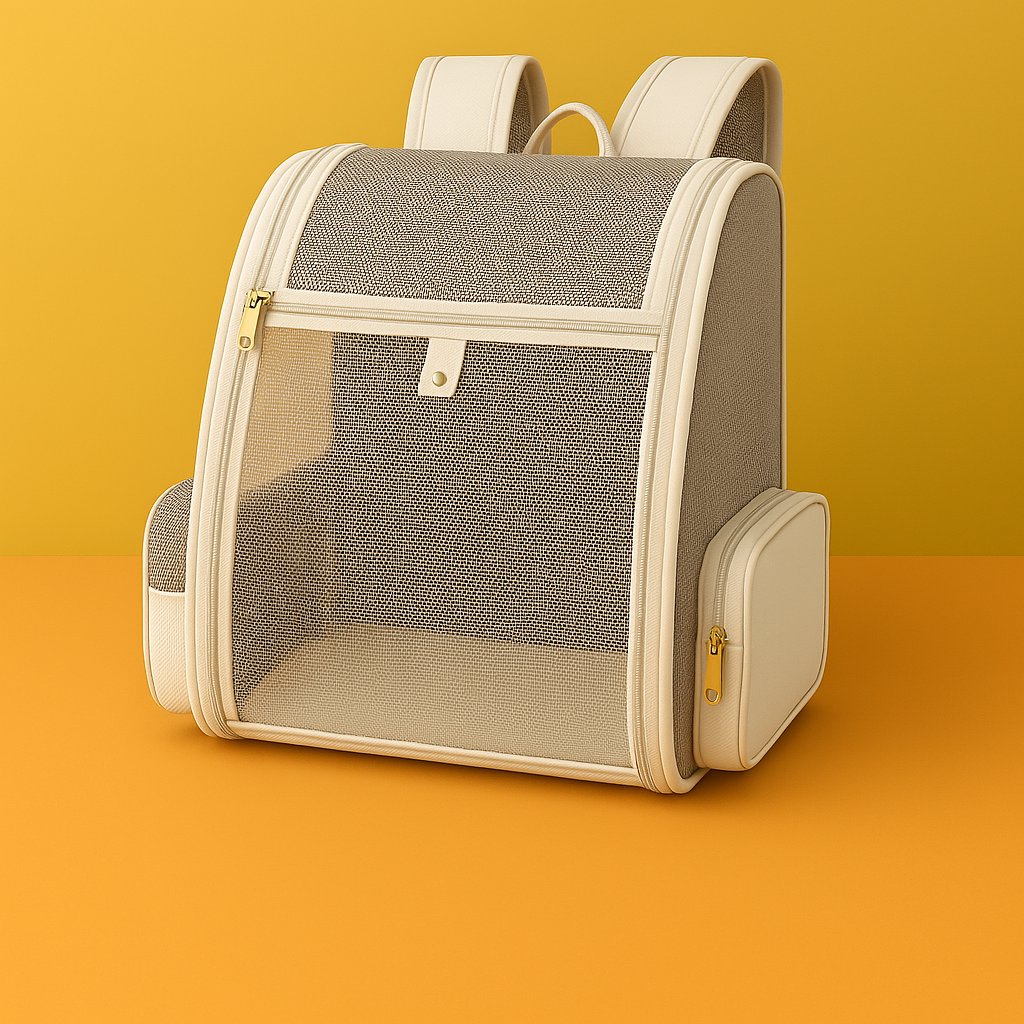 Sac à dos de transport pour chat — mesh panoramique ultra-ventilé