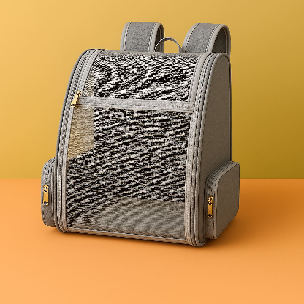 Sac à dos de transport pour chat — mesh panoramique ultra-ventilé
