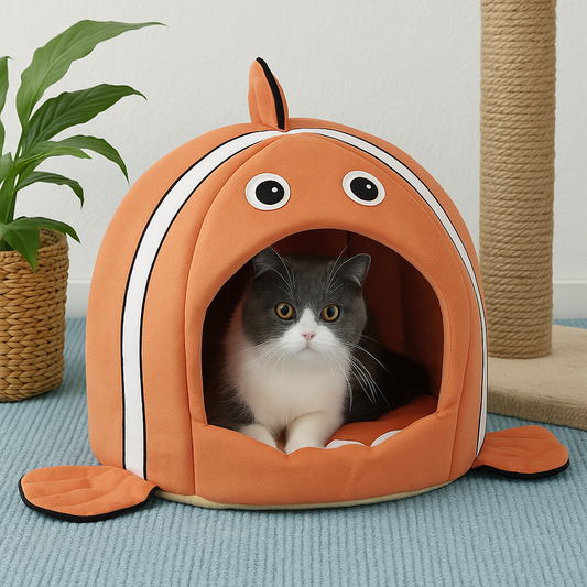 Niche pour chat | poisson clown