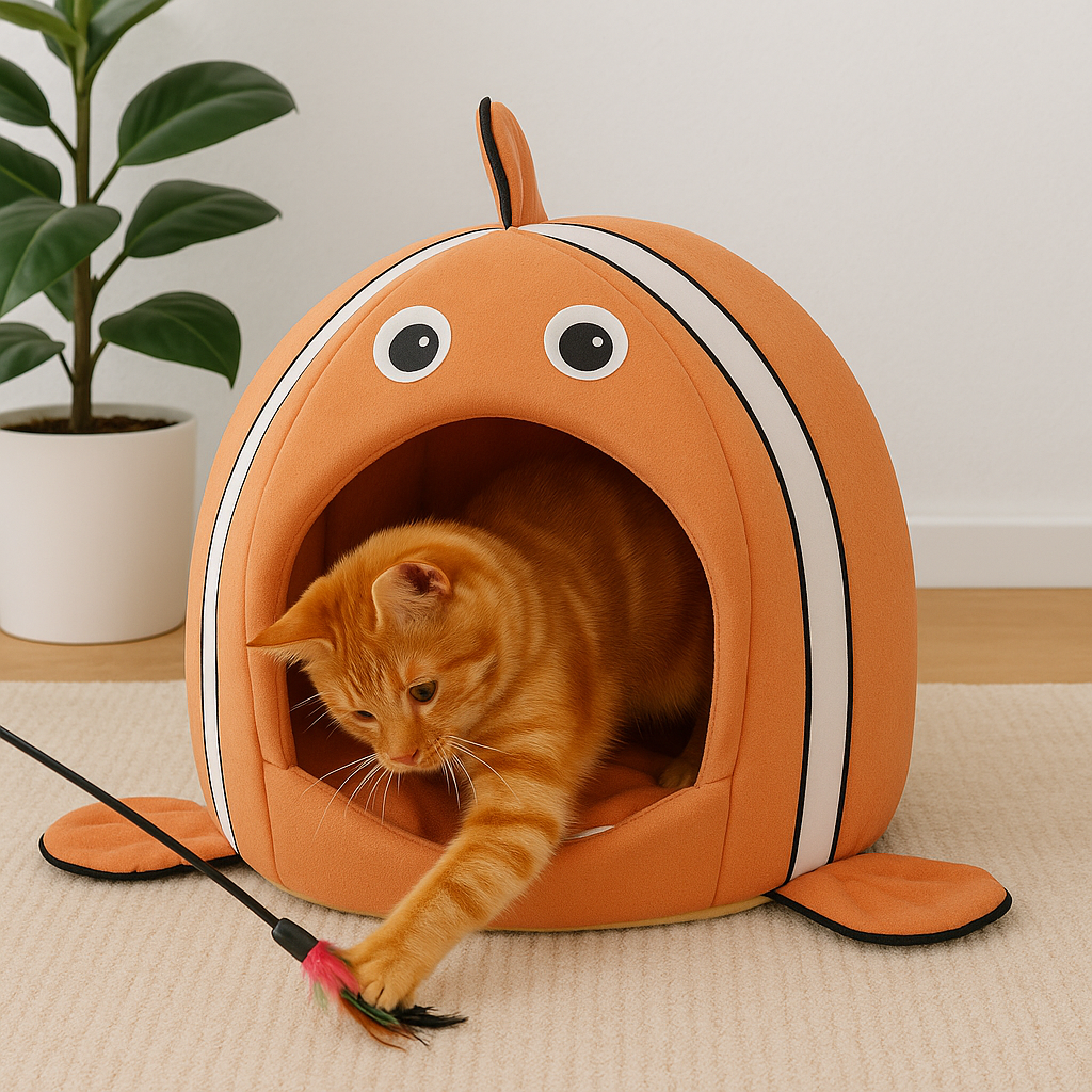Niche pour chat | poisson clown