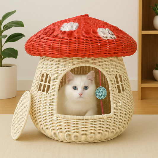 Niche pour chat  | champignon