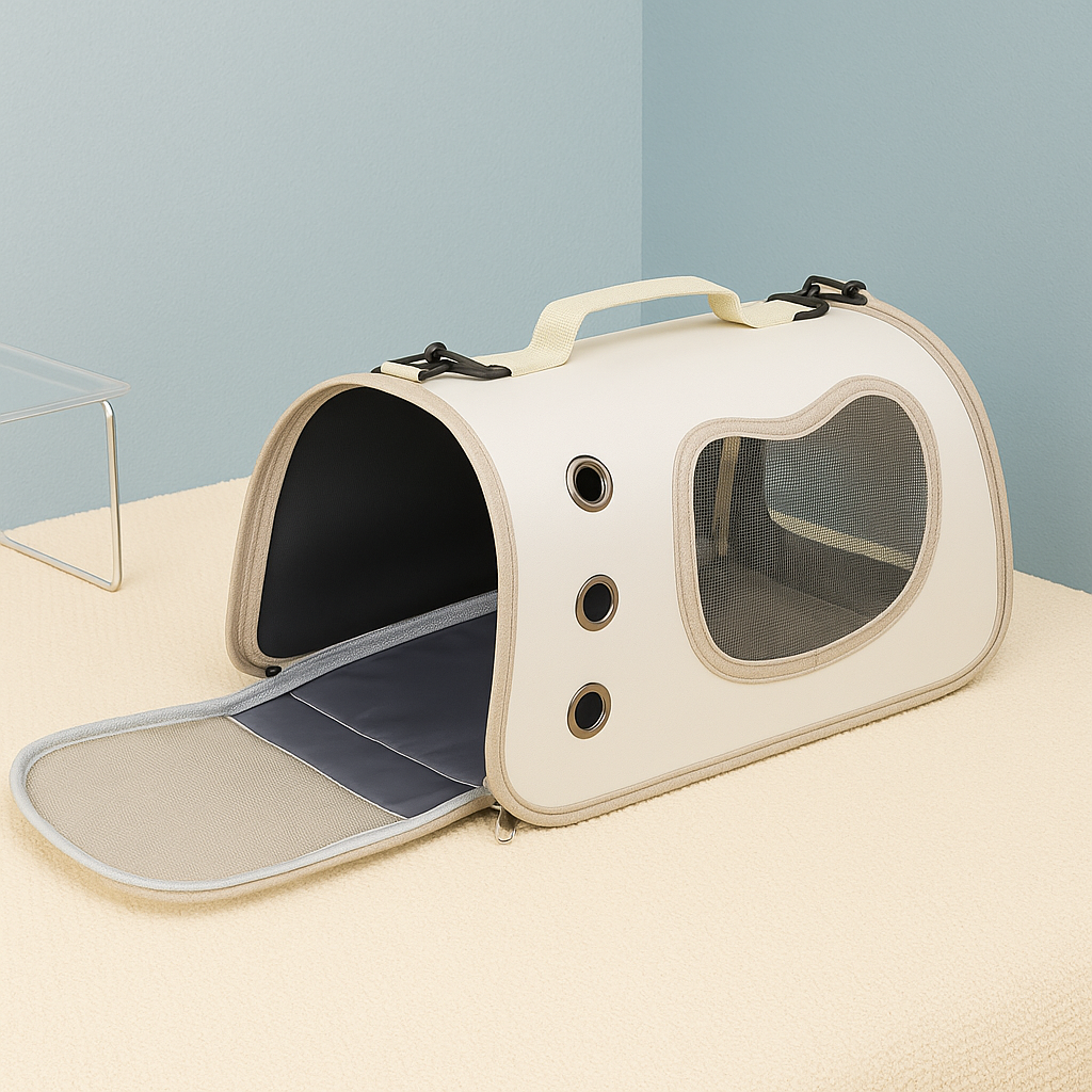Sac de transport pour chat — fenêtre « ours », ventilé et léger