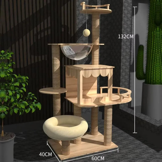 Arbre pour Chat  | en Bois Confort et Design