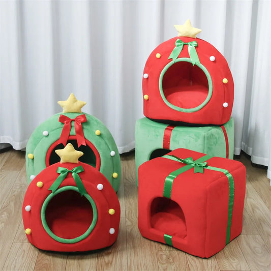 Niche pour chat  | festive et douillette