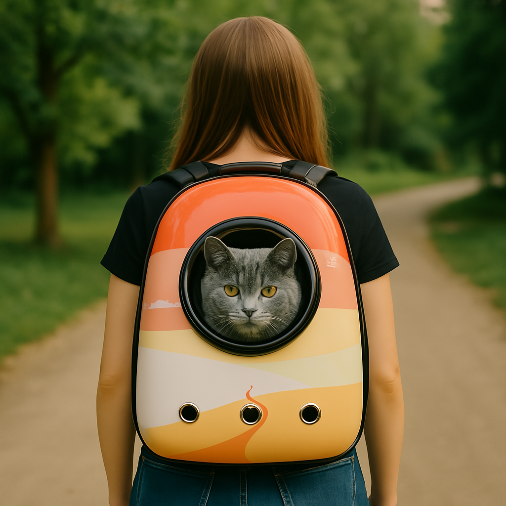 Sac à dos de transport pour chat — fenêtre bulle panoramique