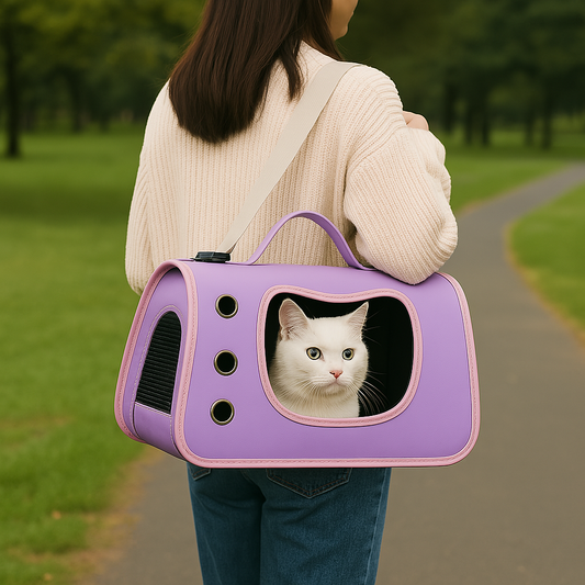 Sac de transport pour chat — fenêtre « ours », ventilé et léger
